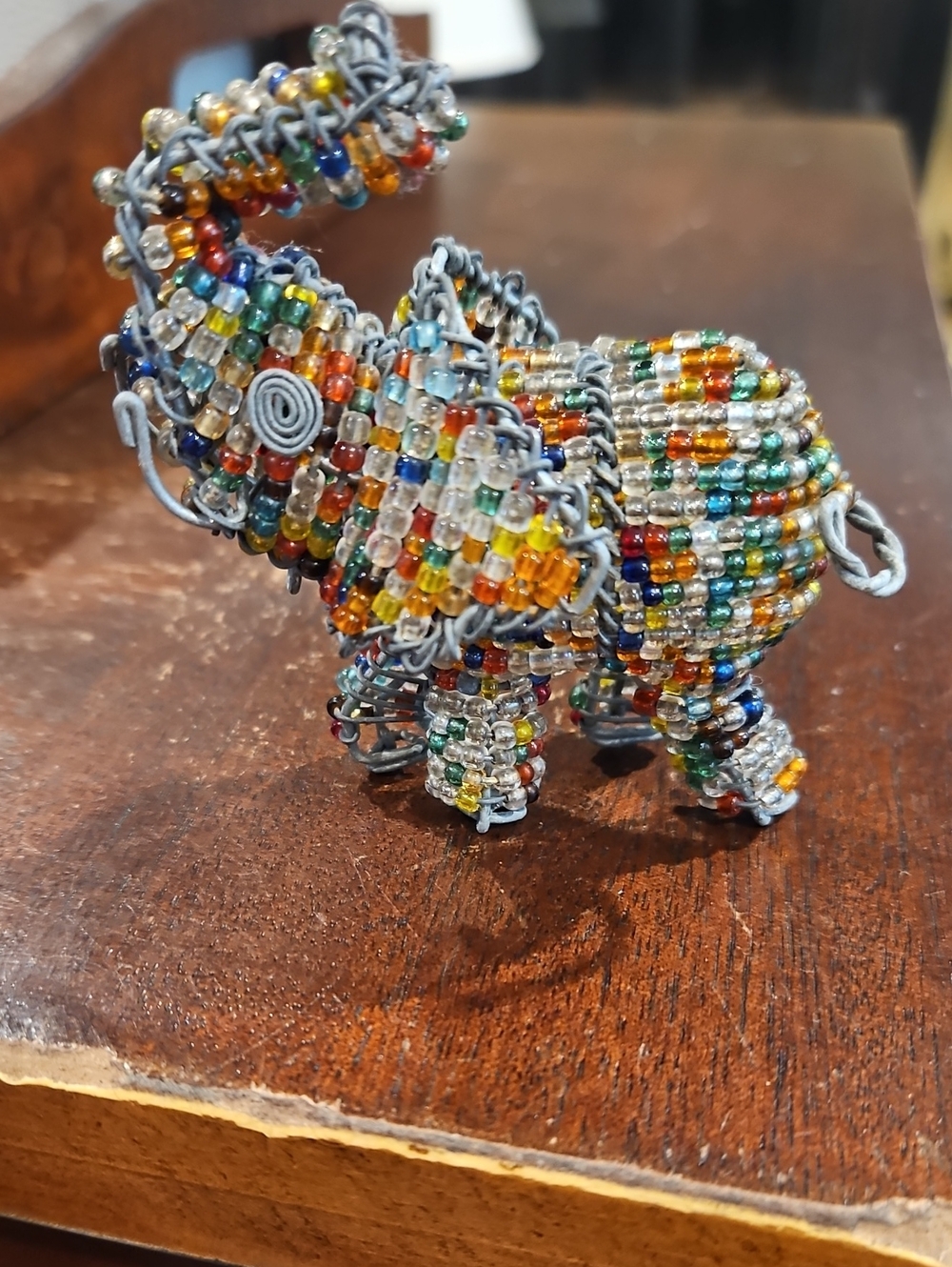 Handmade Beaded Elephant